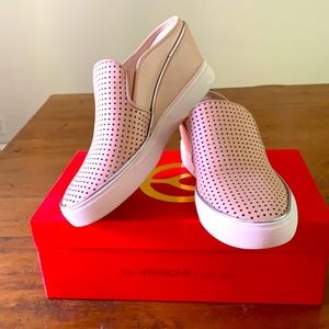 Wishbone leather wedge heeled shoes